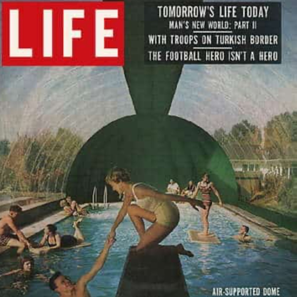LIFE magazine November 11, 1957 Vintage Swimming Dome
